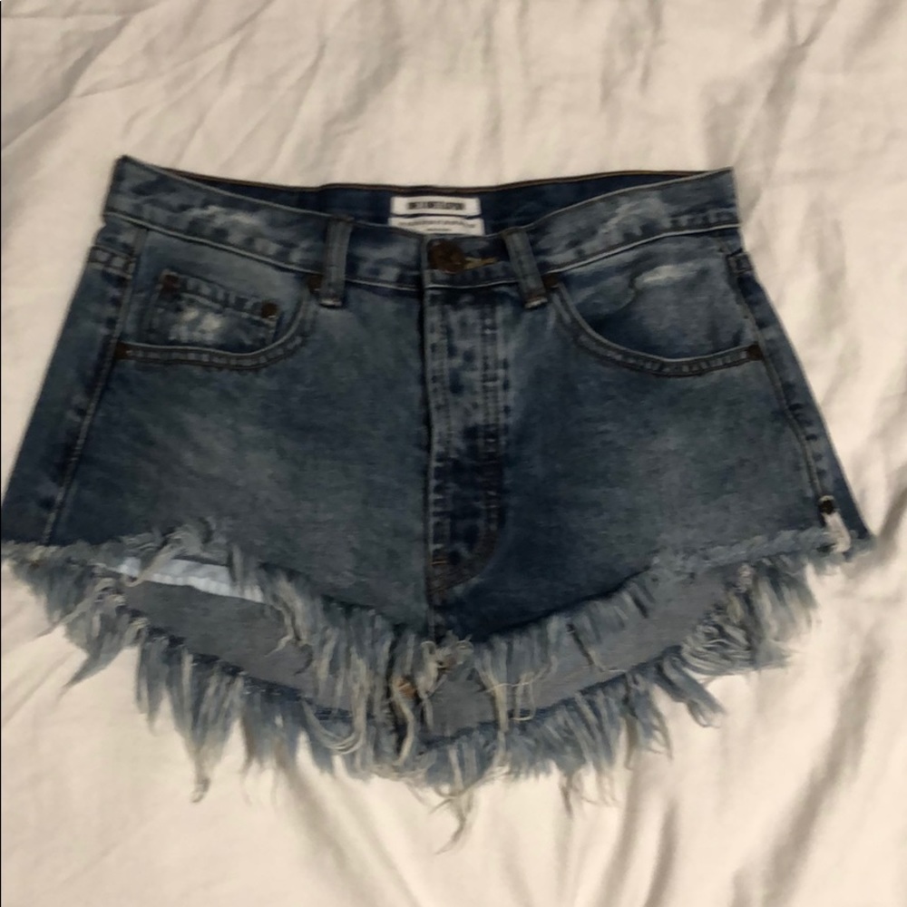 Low Rise Denim Skirt